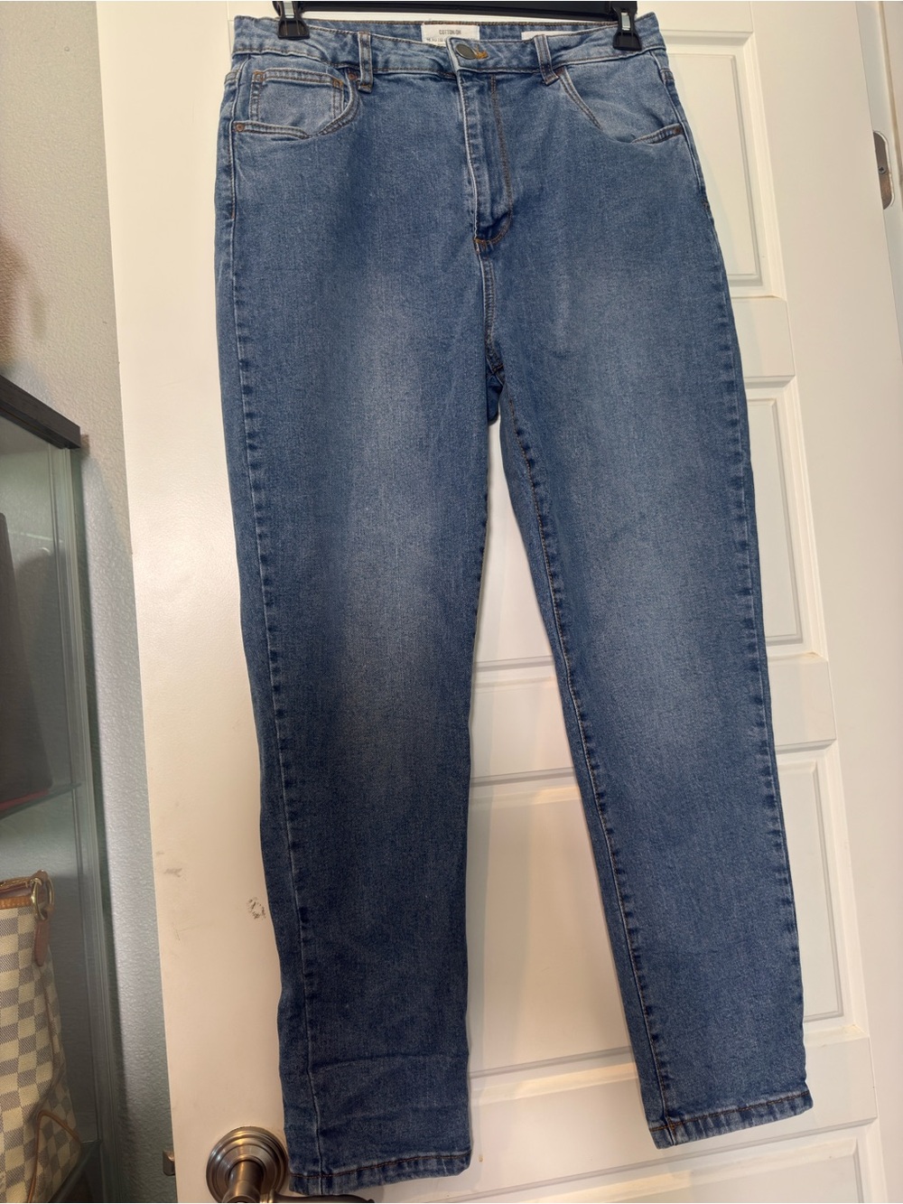 Cotton On Mid-Blue Straight Leg Jeans